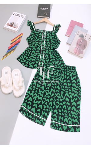 Bộ tole lửng cánh tiên, U viền màu, 3 nút L91