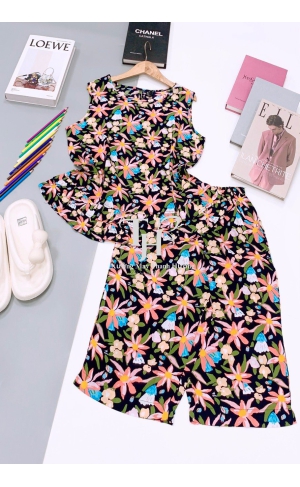 Bộ tole Lửng sát nách, bèo vạt Size M