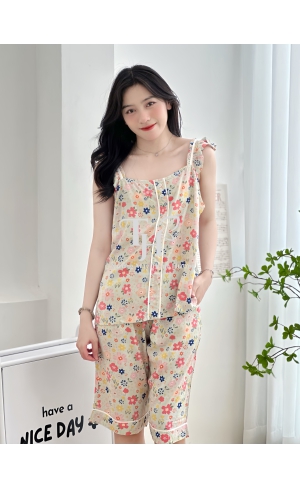 Bộ tole lửng cánh tiên, U viền màu, 3 nút A1