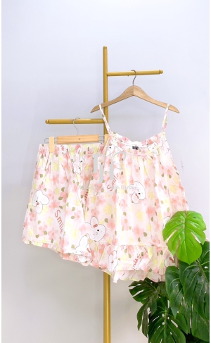 Bộ tole đùi áo dây mảnh có tăng đưa