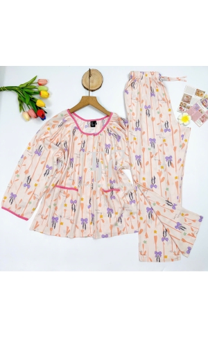 Bộ tole quần dài tay dài (QDTD) viền màu, 2 túi