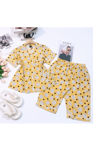 Bộ tole Quần lửng, áo có tay, pijama