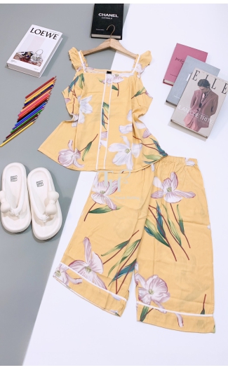 Bộ tole lửng cánh tiên, U viền màu, 3 nút L91