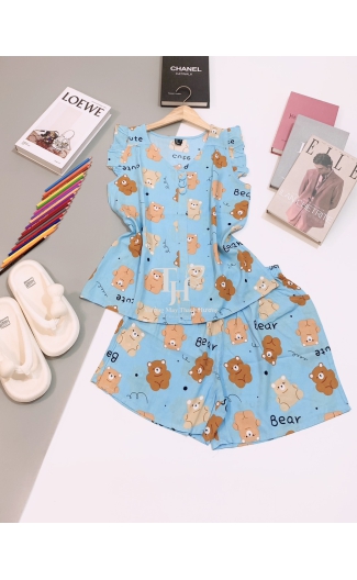 Bộ tole đùi cánh tiên, ngực đính 3 nút bọc D1