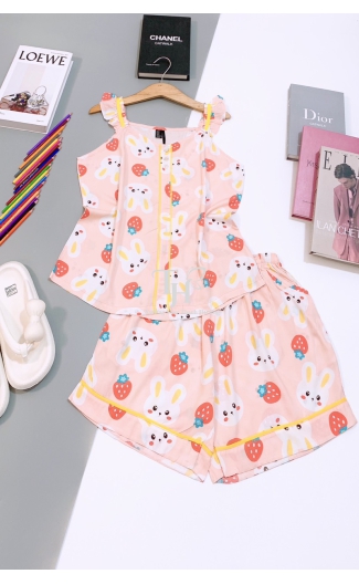 Bộ tole Đùi cánh tiên, viền phối màu, 3 nút