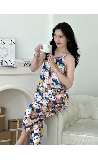 Bộ tole Quần 8 tấc, áo dây mảnh A3