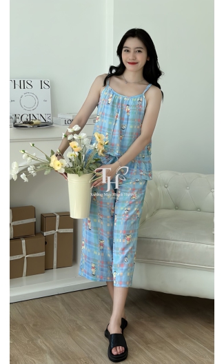 Bộ tole Quần 8 tấc, áo dây mảnh A1