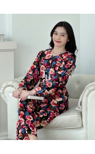 Bộ tole quần dài tay dài (QDTD), cổ sen, 2 túi A2