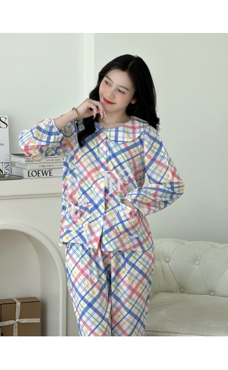 Bộ tole quần dài tay dài (QDTD), cổ sen, 2 túi A2
