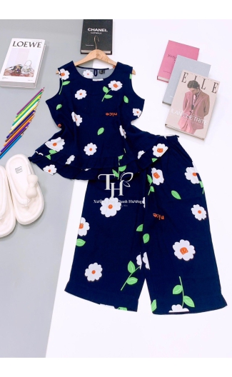 Bộ tole Lửng sát nách, bèo vạt Size M