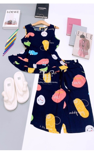 Bộ tole Lửng sát nách, bèo vạt Size M