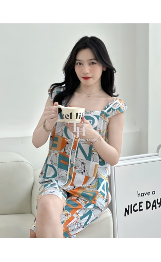 Bộ tole lửng cánh tiên, U viền màu, 3 nút A1