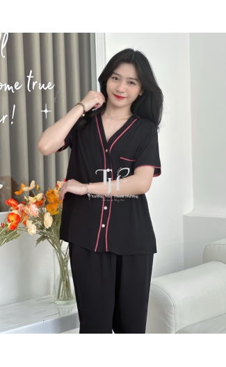 Bộ tole quần dài tay ngắn (QDTN) bà lai 2 viền