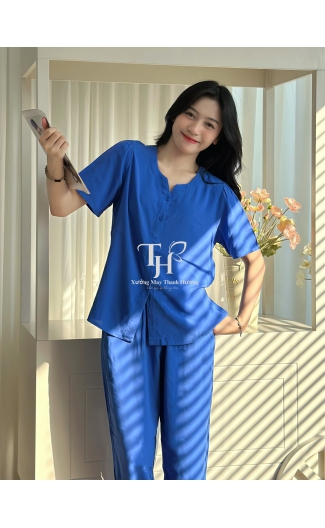 Bộ tole QDTN, cổ V, nút cài