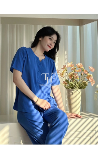 Bộ tole QDTN, cổ V, nút cài