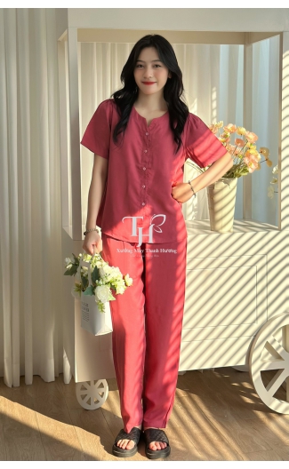 Bộ tole QDTN, cổ V, nút cài A2