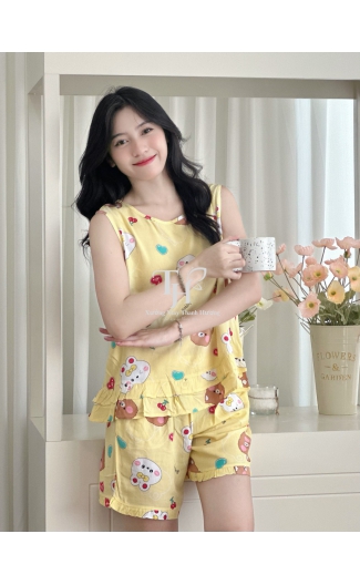 Bộ tole đùi sát nách, bèo vạt A2