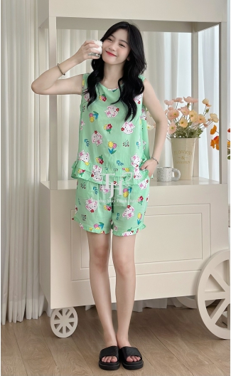 Bộ tole đùi sát nách, bèo vạt A2