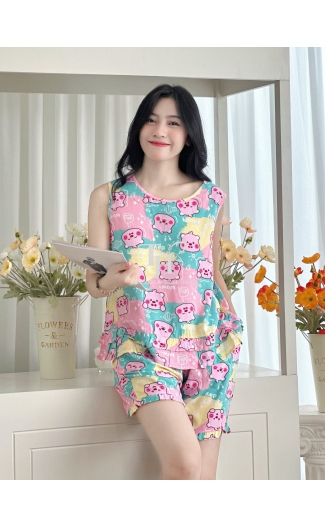 Bộ tole đùi sát nách, bèo vạt A4