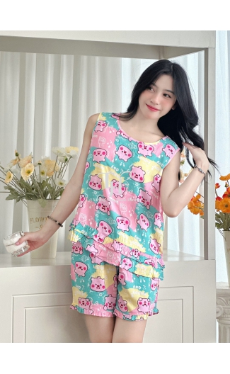 Bộ tole đùi sát nách, bèo vạt A4