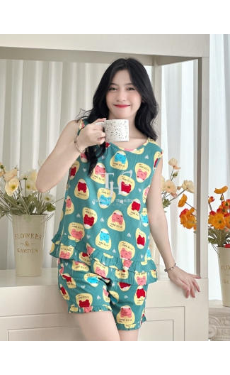 Bộ tole đùi sát nách, bèo vạt A4
