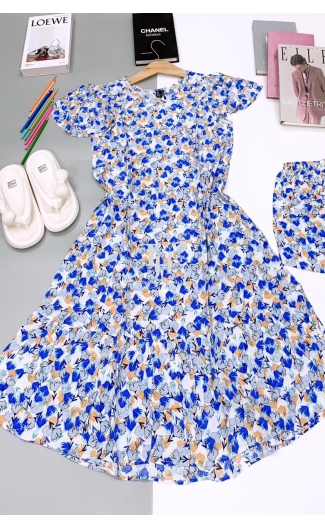 Set đầm tay cánh dơi kèm quần