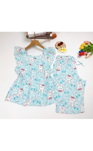 Bộ tole lửng cánh tiên cổ vuông 