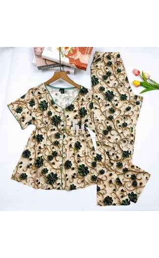 Bộ tole quần dài tay ngắn (QDTN) bà lai viền màu