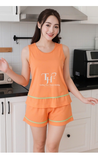 Bộ tole đùi sát nách phối viền màu, vải tole Hàn cao cấp